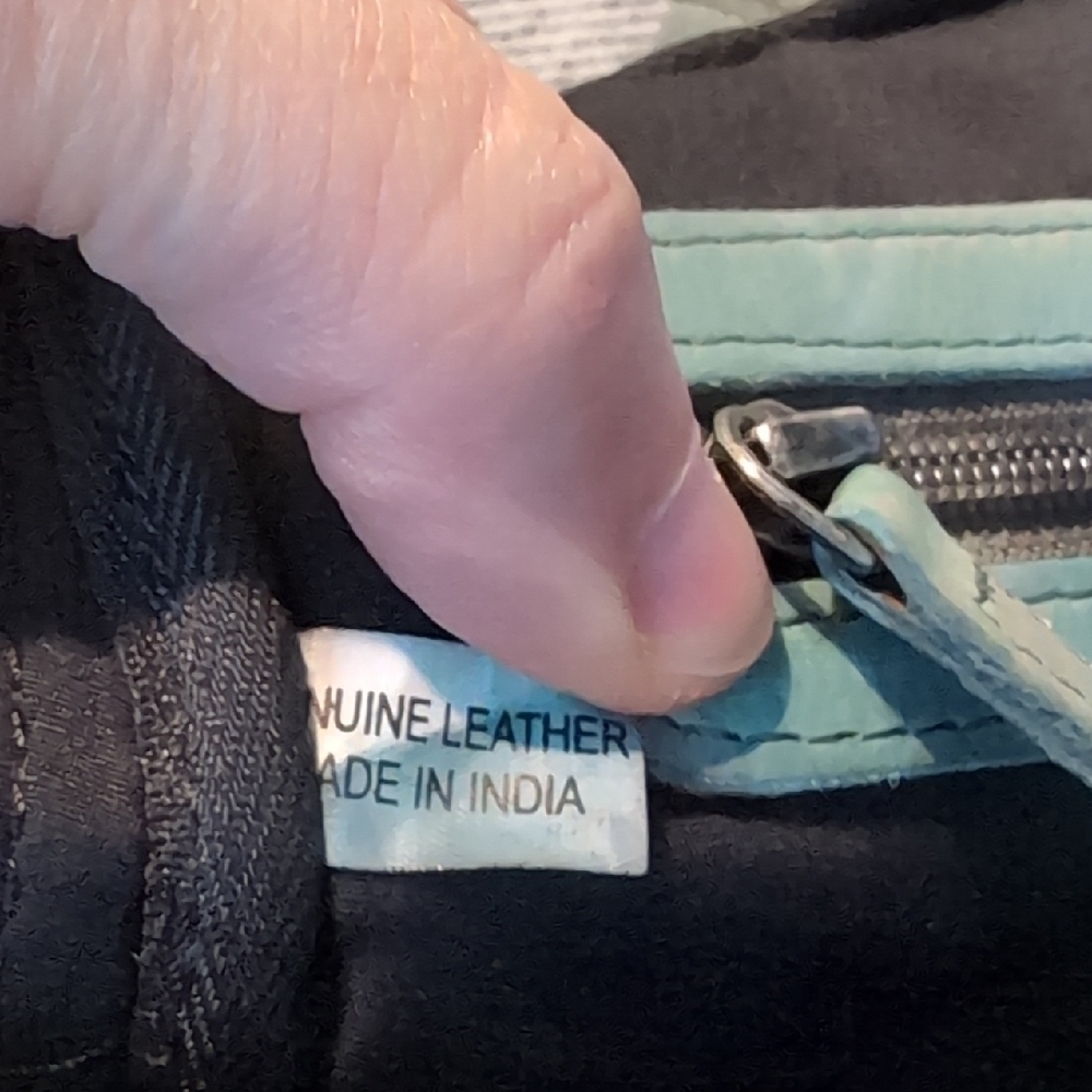 Genuine Leather Slate Color Backpack - Picture 4 of 4